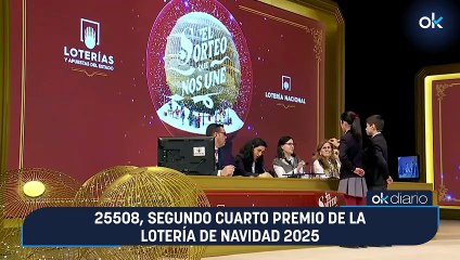 25508, segundo cuarto premio de la Lotería de Navidad 2025