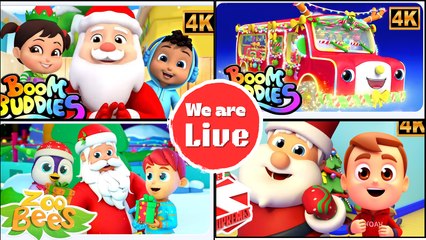 Jingle Bells, We Wish You a Merry Christmas & More | Kids TV Christmas Nursery Rhymes Live