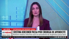 Cristina Kirchner passa por cirurgia de apendicite