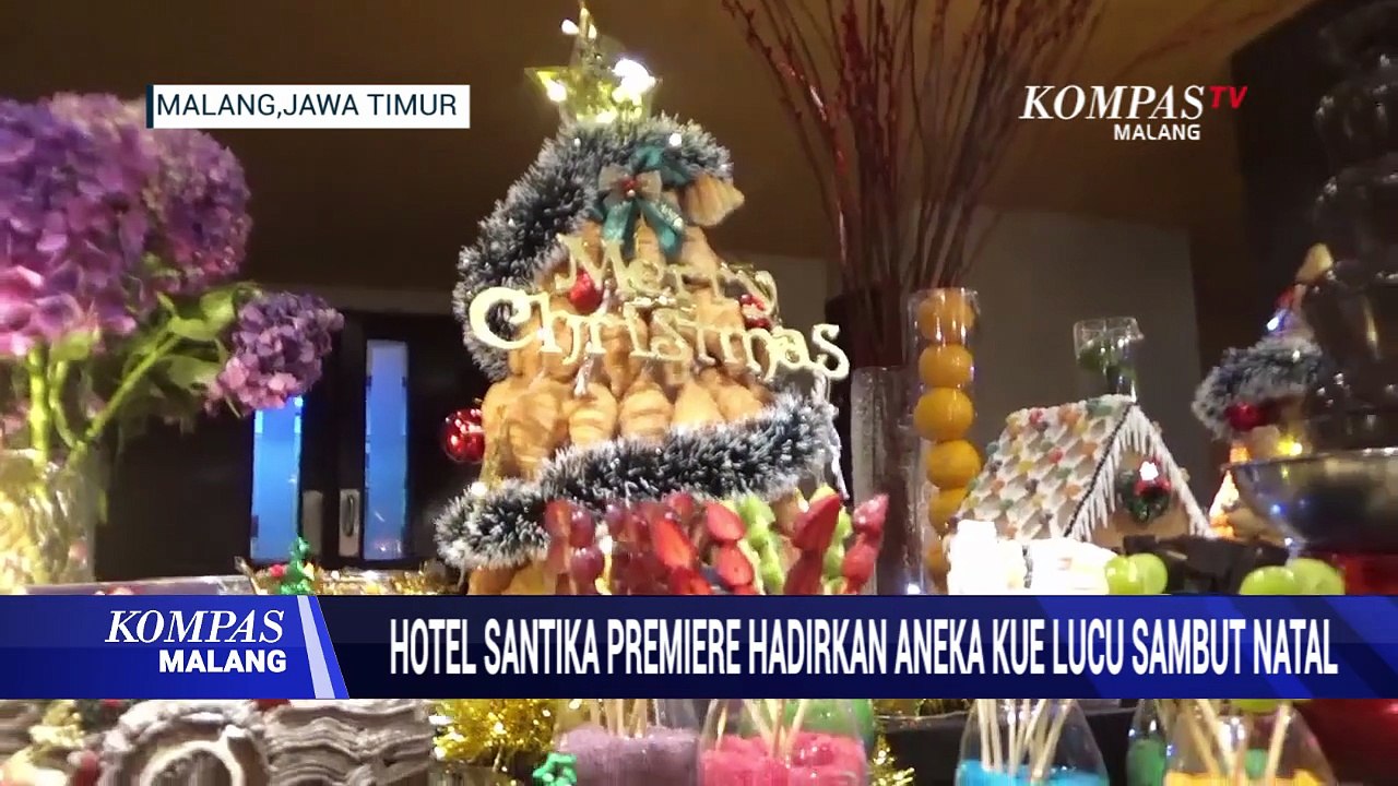 Lucu dan Gemas! Melihat Aneka Kue Natal di Hotel Santika Premiere Malang