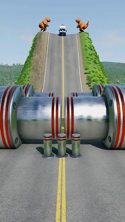 Realistic BeamNG Drive car crash physics. Watch in