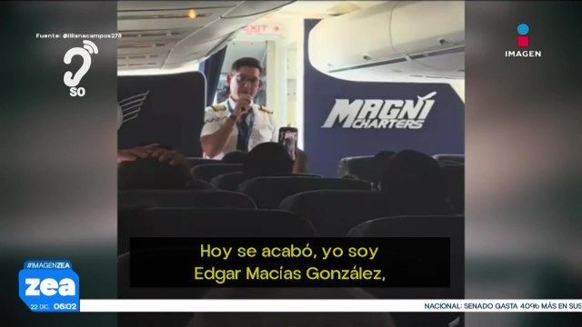Piloto de Magnicharters retiene avión en el AICM tras despido