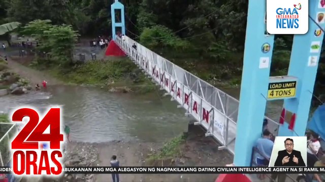 Matibay na tulay, ipinatatayo sa Brgy. Puray ng GMA Kapuso Foundation | 24 Oras