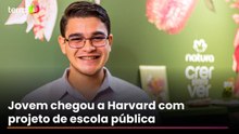 Educação transformou minha vida 100%, diz jovem que chegou a Harvard com projeto de escola pública