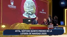 41716, séptimo quinto premio de la Lotería de Navidad 2025