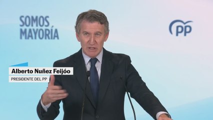 Feijóo: "La mejora del resultado de Vox no ha sido a costa del PP ha sido de alimentar el miedo"