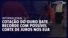 Cotação do ouro bate recorde nos Estados Unidos