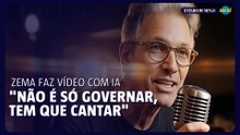 Zema faz vídeo com IA: "Não é só governar, tem que cantar"