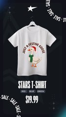 Funny Festive Goose Santa Hat Cozy Holiday Christmas Winter Design