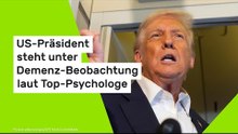 US-Präsident steht unter Demenz-Beobachtung laut Top-Psychologe
