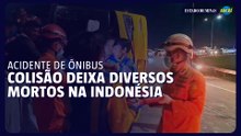 Acidente de ônibus deixa diversos mortos na Indonésia
