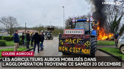 Mobilisation des agriculteurs : plus de 80 tracteurs dans l'agglomération troyenne ce samedi 20 décembre