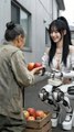 The Humanoid Robot Bought All The Old Woman's Apples.#ai #art #humanoid #robot