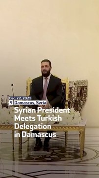 Syrian President Meets Turkish Delegation in Damascus