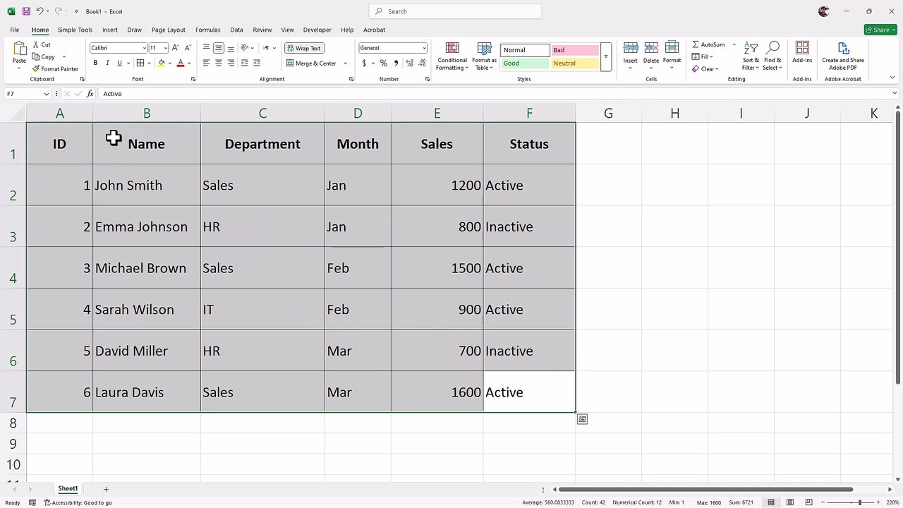 Microsoft Excel 87 Copying Only Visible Data
