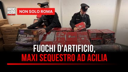 Botti di fine anno, maxi sequestro ad Acilia: 50 chili di fuochi d’artificio illegali