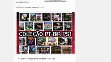 Pacote com 34 Roms PS1 Pt-Br para baixar