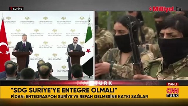Dışişleri Bakanı Hakan Fidan: SDG Suriye'ye entegre olmalı