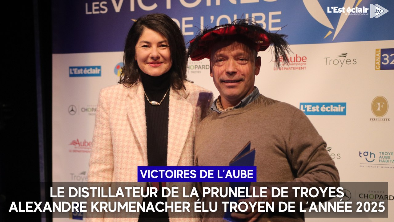 Le distillateur de la prunelle de Troyes Alexandre Krumenacher élu Troyen de l’année aux Victoires de l'Aube 2025