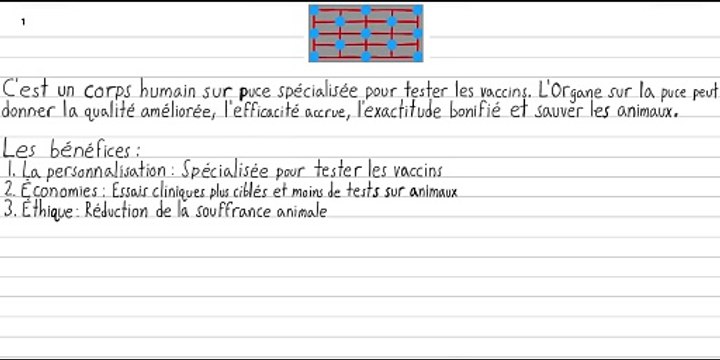 Organe sur puce futuriste pour tester les vaccins