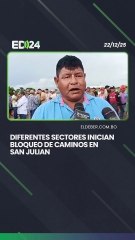 Diferentes sectores inician bloqueo de caminos en San Julián