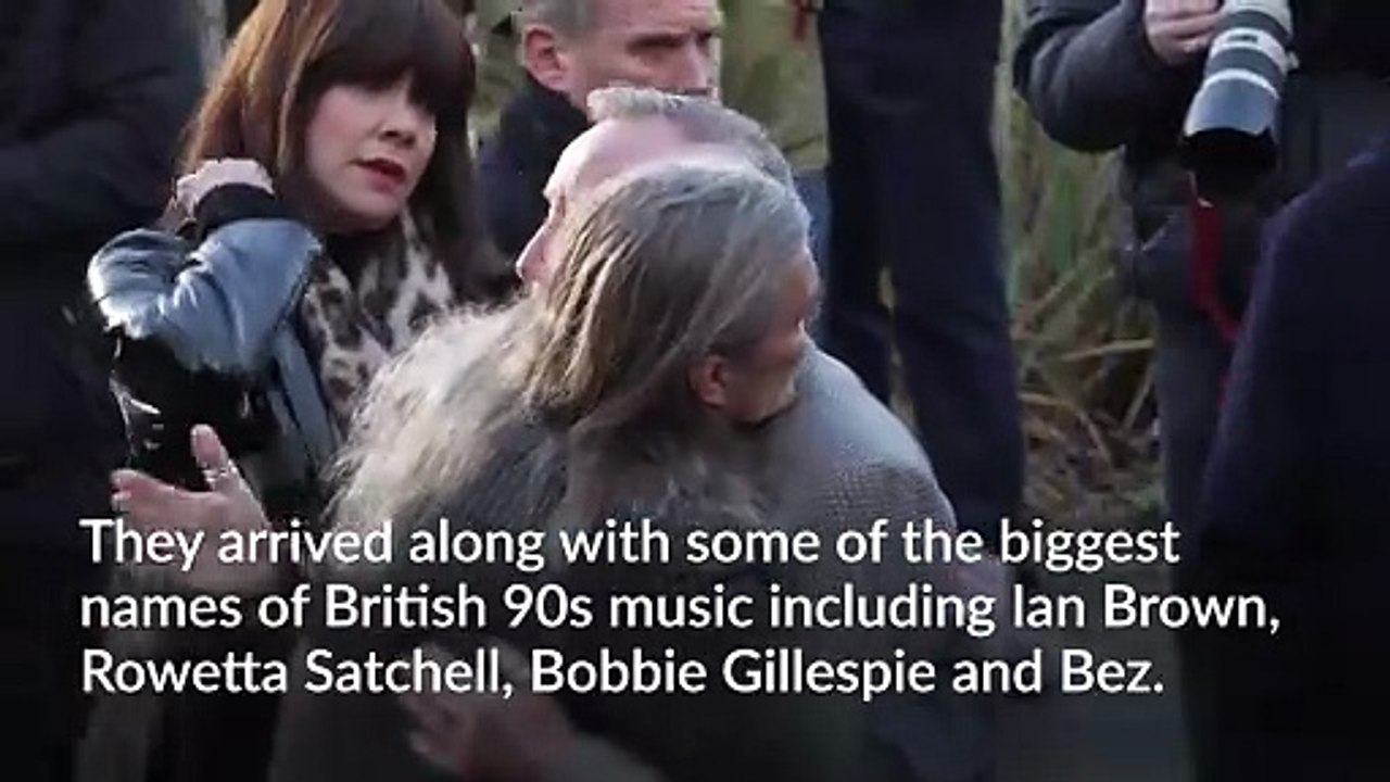 Stars and hundreds of fans gather for Stone Roses bassist Mani’s funeral