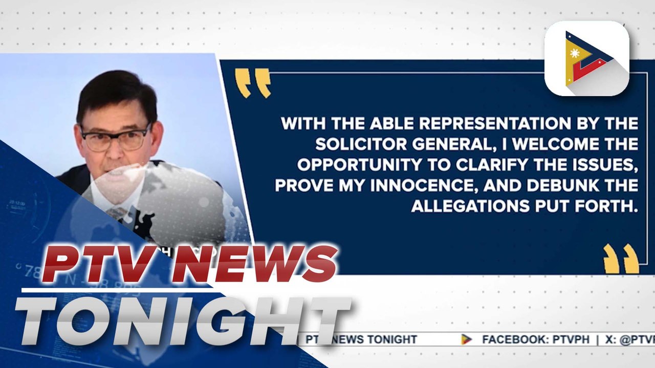 ES Recto open to preliminary investigation to be conducted by Office of the Ombudsman following complaints filed against him, including plunder