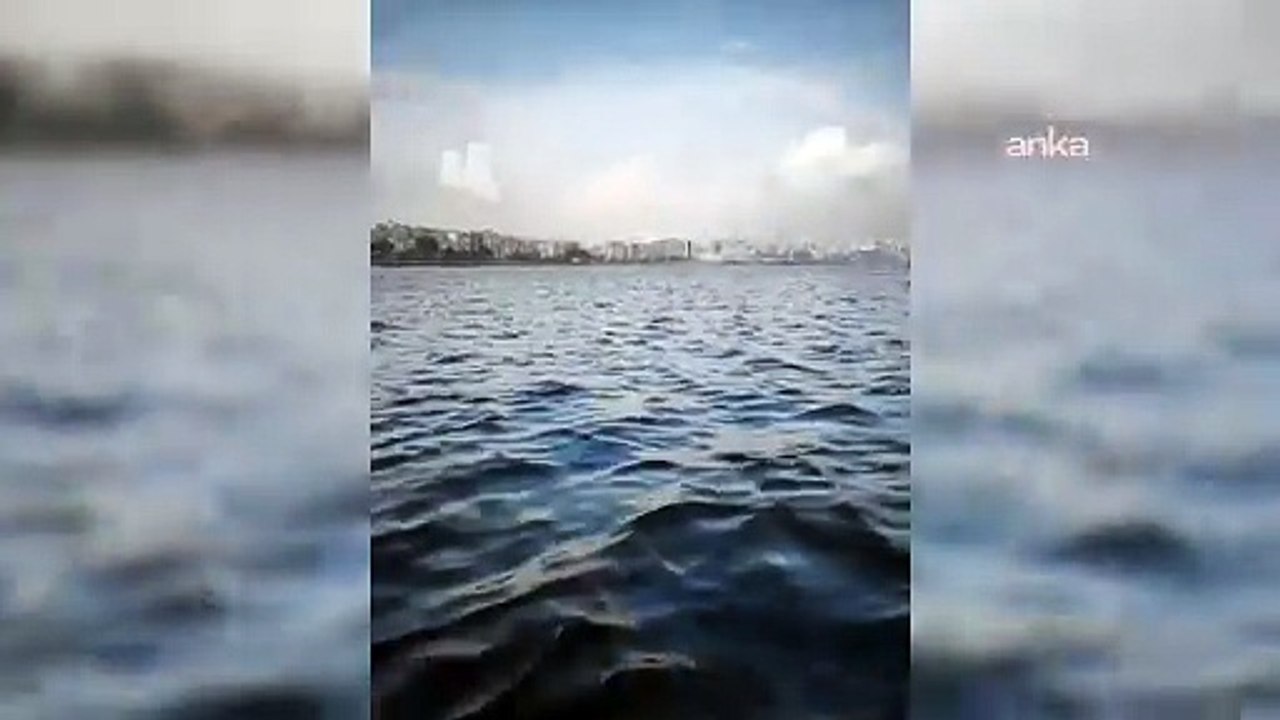 İzmir Körfezi yine kirletildi Tersane bölgesinde mazot ve yağ kirliliği tespit edildi!