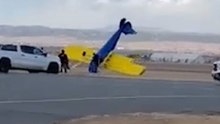 Aircraft rocked by strong winds in Montana — as plane flips over