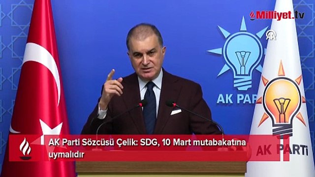 AK Parti Sözcüsü Çelik: Bir ülkede iki silahlı güç olursa sonuç iç savaş olur