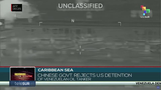 China condemns U.S. seizure of Venezuelan oil tanker