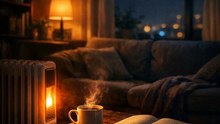 夜更けの暖房と沈黙