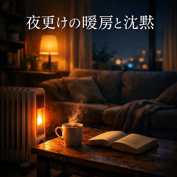 夜更けの暖房と沈黙