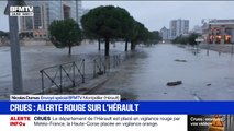 Montpellier: le Lez en crue après plusieurs jours de fortes pluies