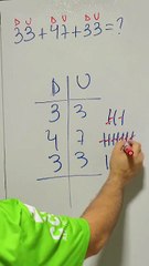 CDU aprendendo a somar 33 + 47 + 33 =?  #matematica #maths #education #enem #racionalizar @marceloboturaa