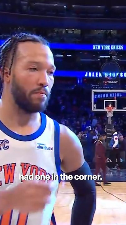 Jalen Brunson praises Josh Hart's clutch shot, despite 'not being a great friend, lately'