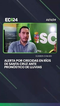 Alerta por crecidas en ríos de Santa Cruz ante pronóstico de lluvias