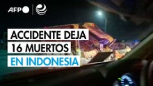 Un accidente de autobús deja 16 muertos en Indonesia
