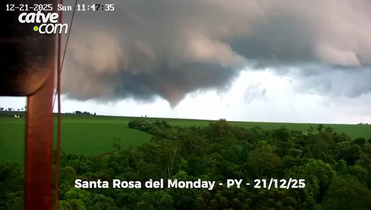 Produtor rural fala sobre passagem de tornado no Paraguai "deixou um susto muito grande"