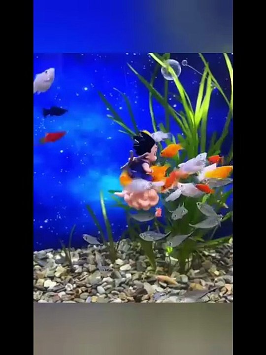 Goku Aquarium Decoration Floating Fish Toys