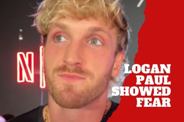 Logan Paul’s eyes showed fear before Jake faced Anthony Joshua