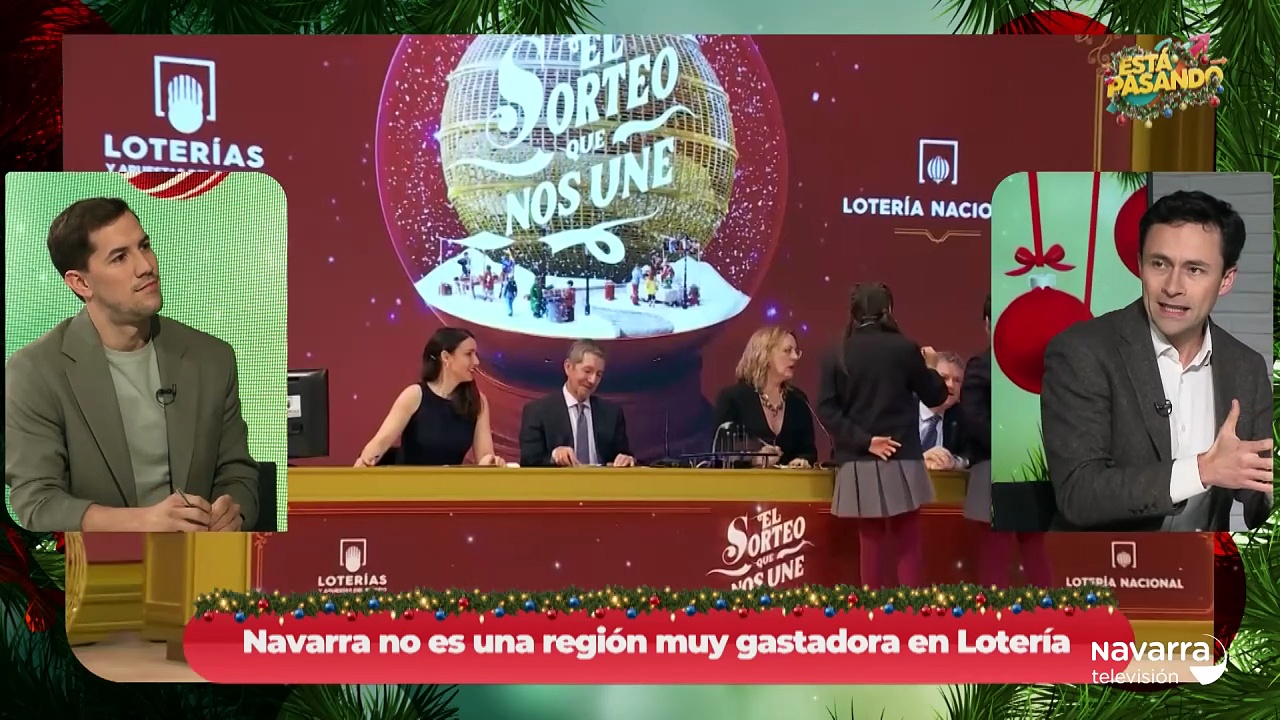 Está Pasando 22/12/2025 El sorteo de Navidad deja 576.000 euros en Navarra