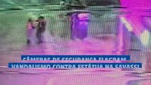 Câmeras de segurança flagram vandalismo contra estátua na Savassi