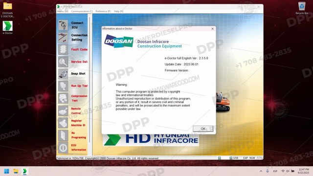 EXPLORING DOOSAN E-DOCTOR CONSTRUCT FULL 2.3.5.8 [06.2023] ON DIESEL POWER PRO