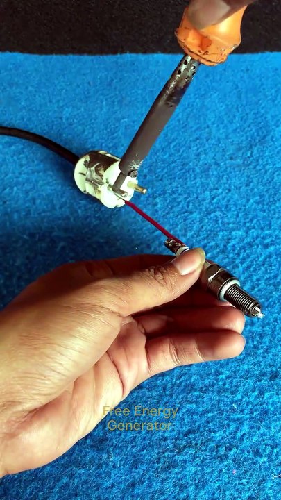 free electricity using spark plug #electricity #FreeEnergy #electric #inverter #generator