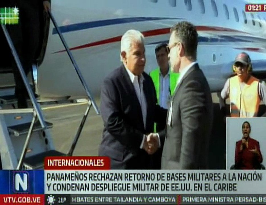 Panameños condenan el despliegue militar de Estados Unidos en el Caribe