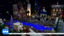 Alejandro instala con amor y dedicación una tradicional villa navideña de casi 10 metros cuadrados