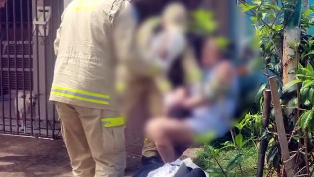 Mulher fratura o braço após sofrer queda na calçada no Nova Cidade