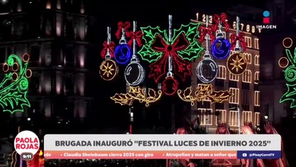 Inauguran festival Luces de Invierno en el Zócalo de la CDMX | DPC con Poala Rojas