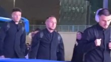 Il Napoli è arrivato allo stadio per la finale di Supercoppa contro il Bologna